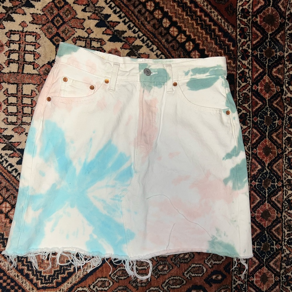 Levi’s Tie-Dye Jean Skirt